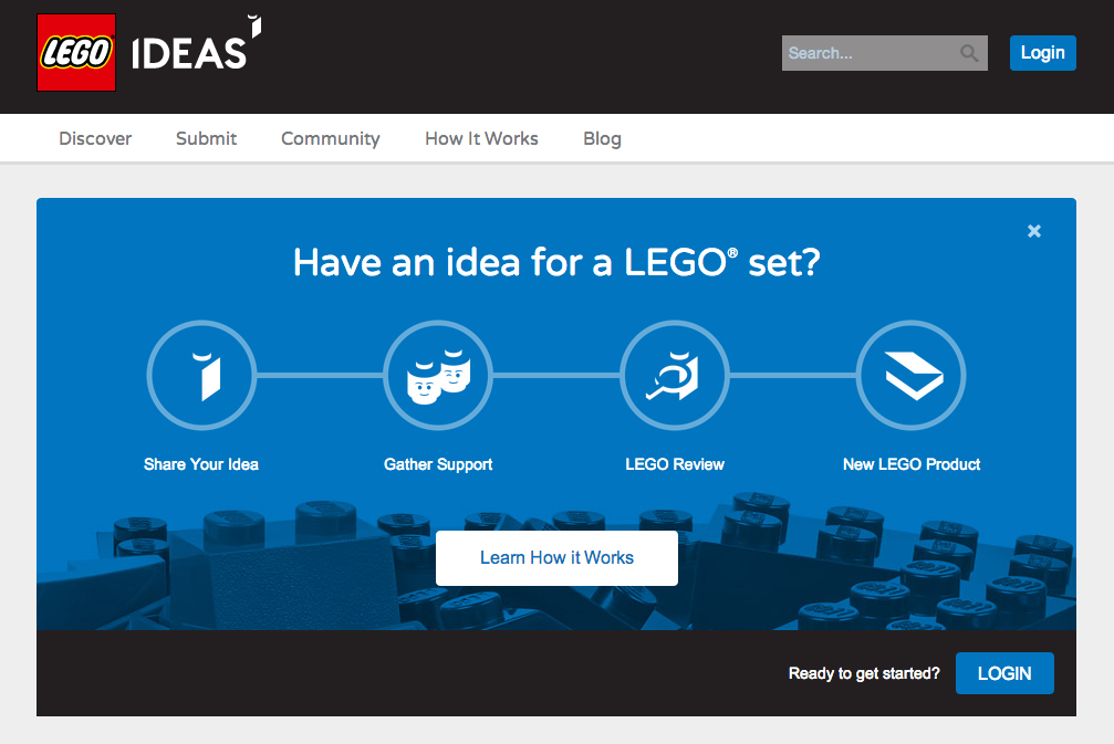 Lego's Idea Community is an example of an online community
