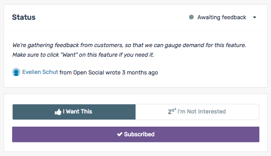 Prioritise Features for Open Social