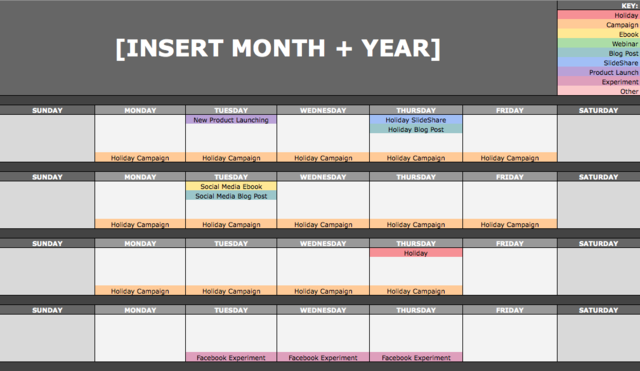 Use a content calendar to boost engagement